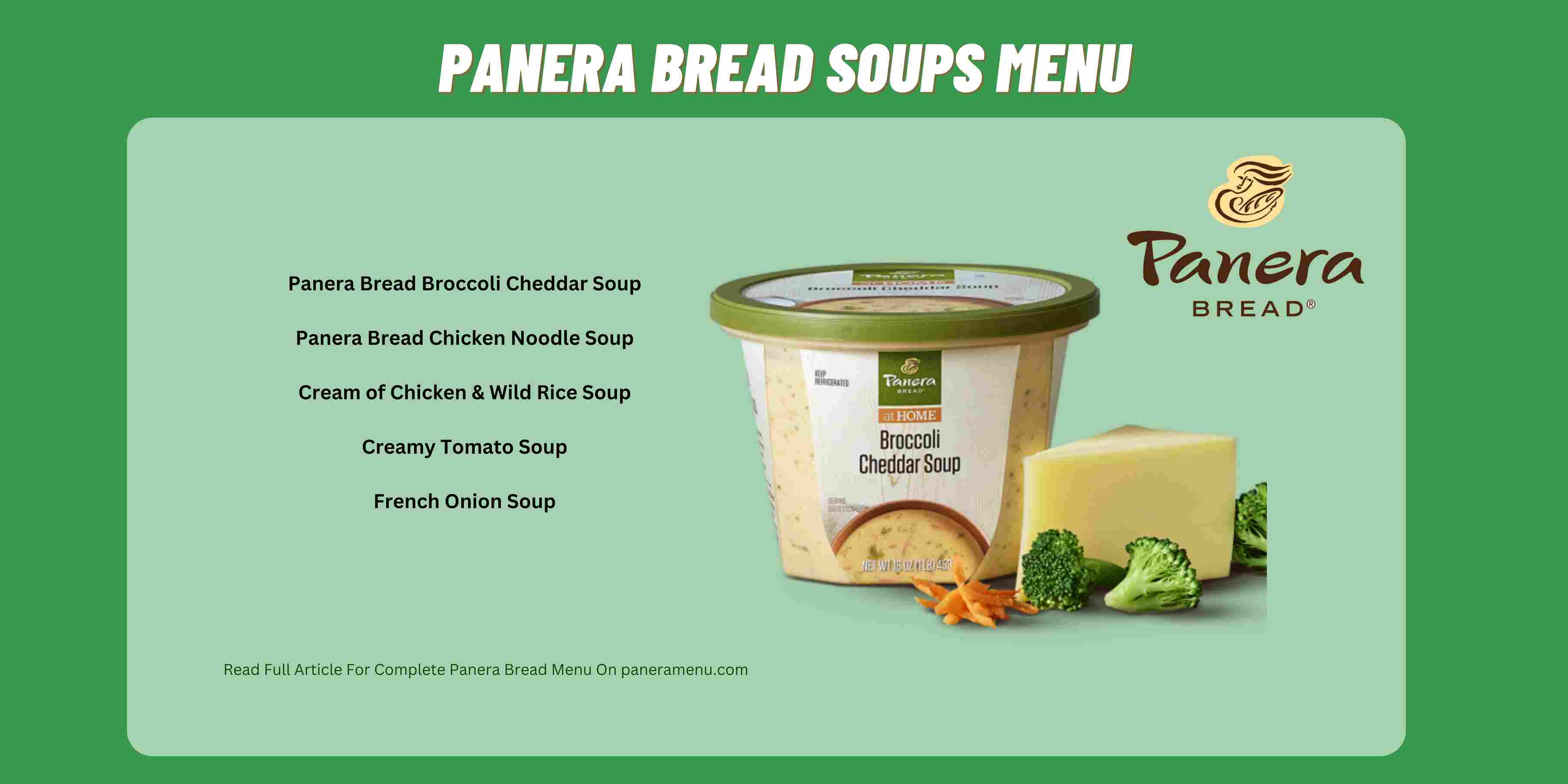 Panera Bread Menu With Prices 2023 (Sandwiches & Bread Bowls) - Its Yummi