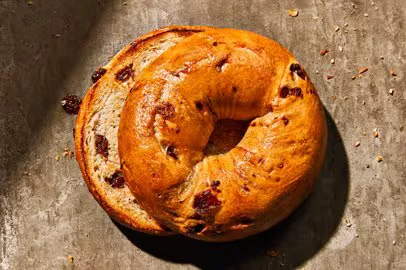 Cinnamon Swirl Raisin Bagel
