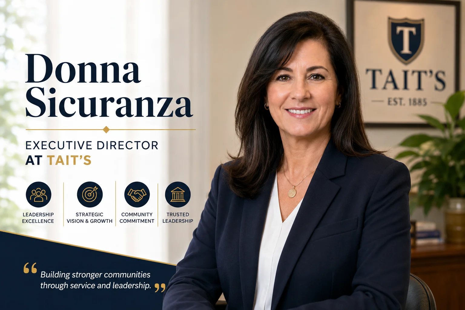 Donna Sicuranza :Executive Director at Tait’s