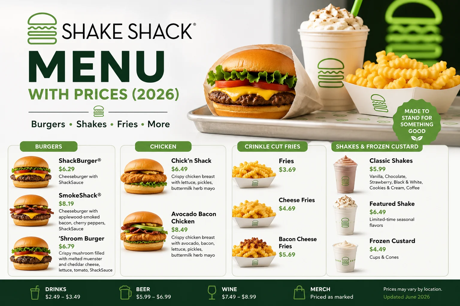Shake Shack Menu