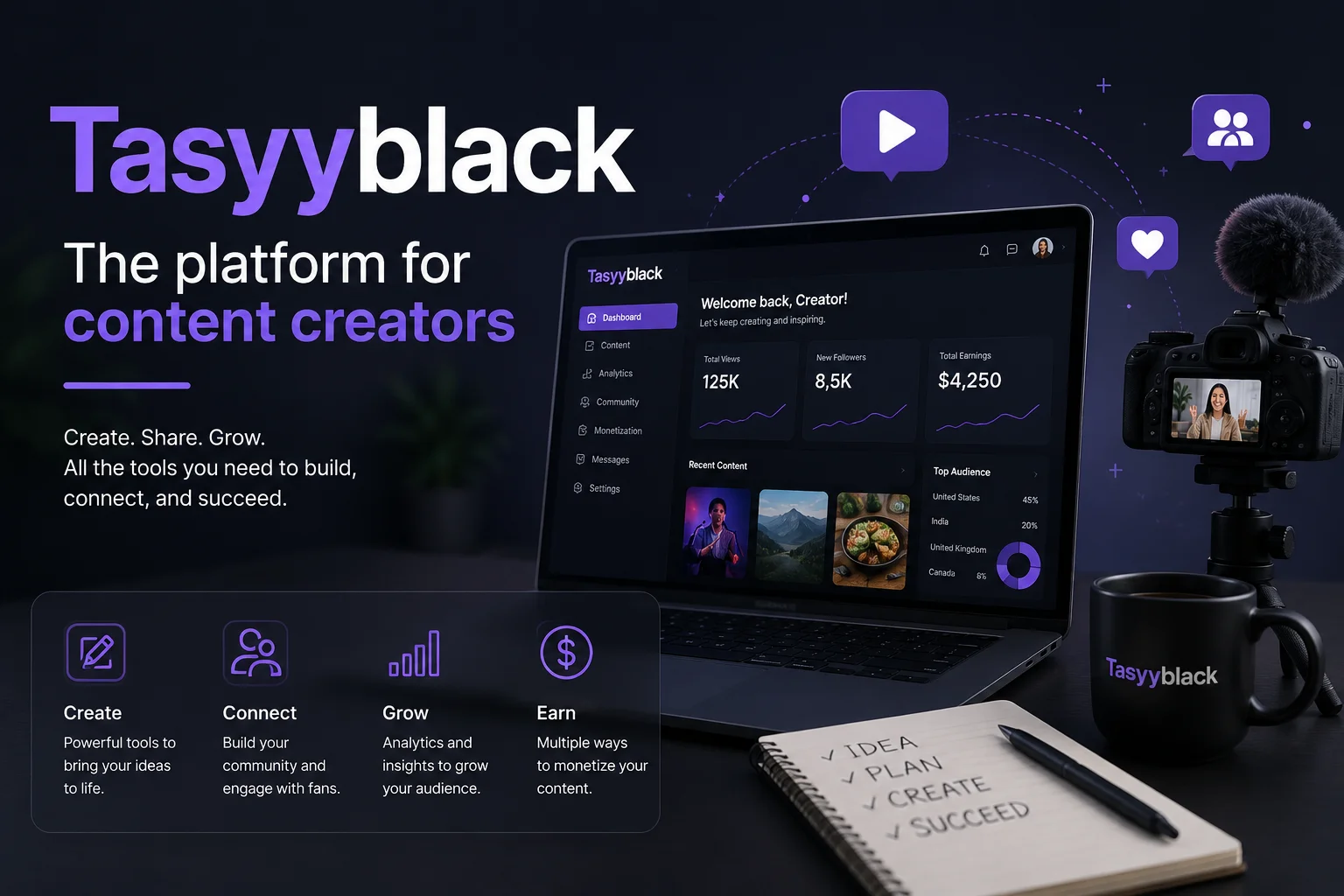 Tasyyblack: The Platform For Content Creators