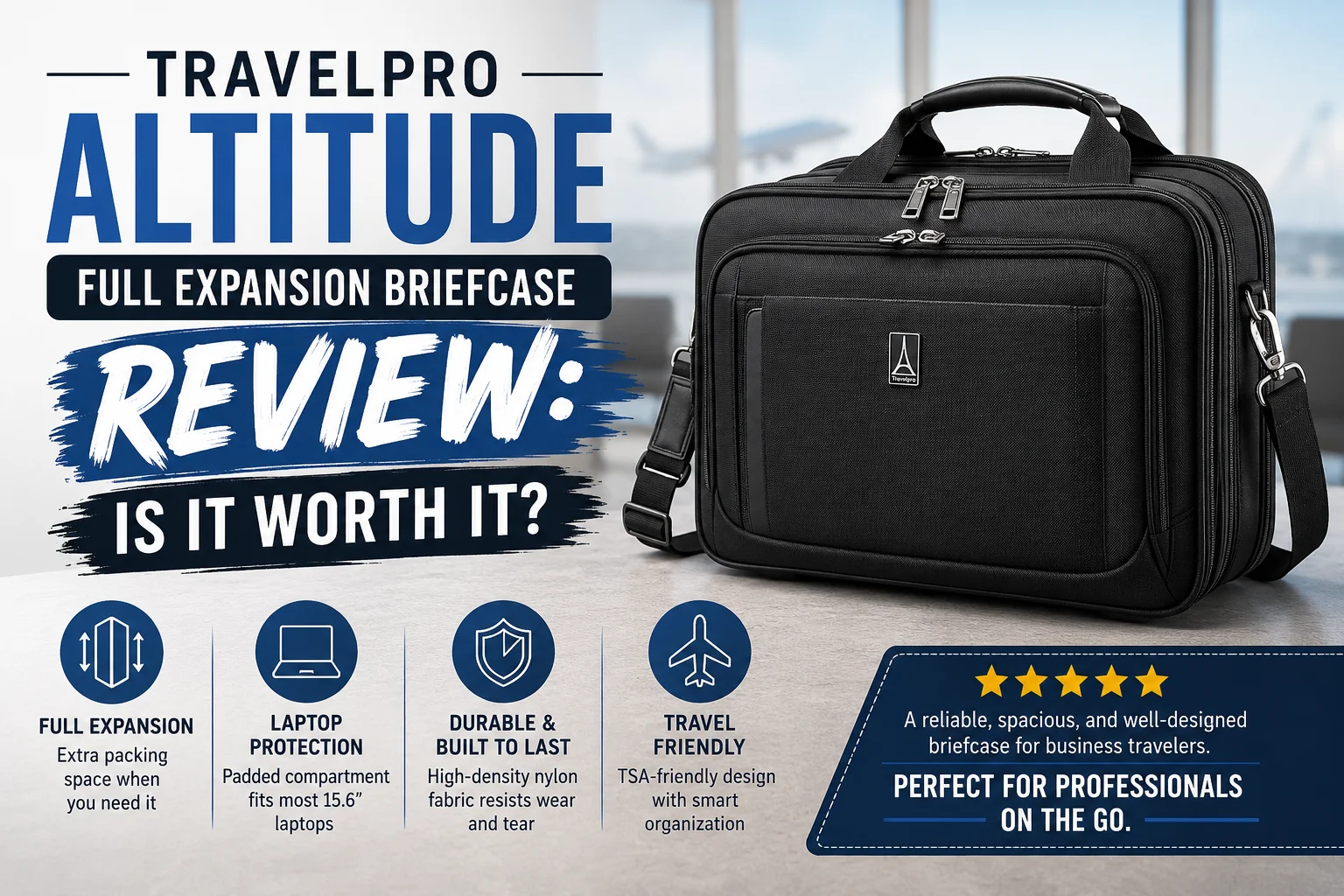 travelpro altitude full expansion briefcase