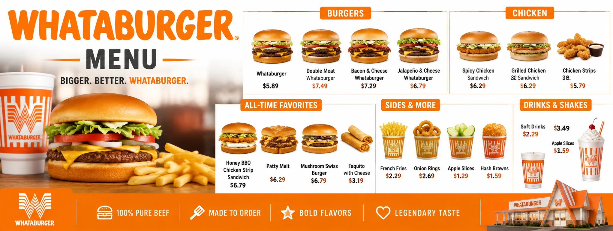 whataburger menu