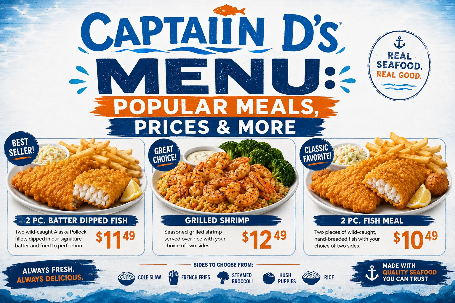 Captain D’s Menu