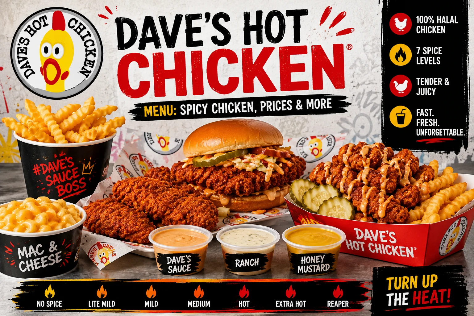 Dave’s Hot Chicken Menu
