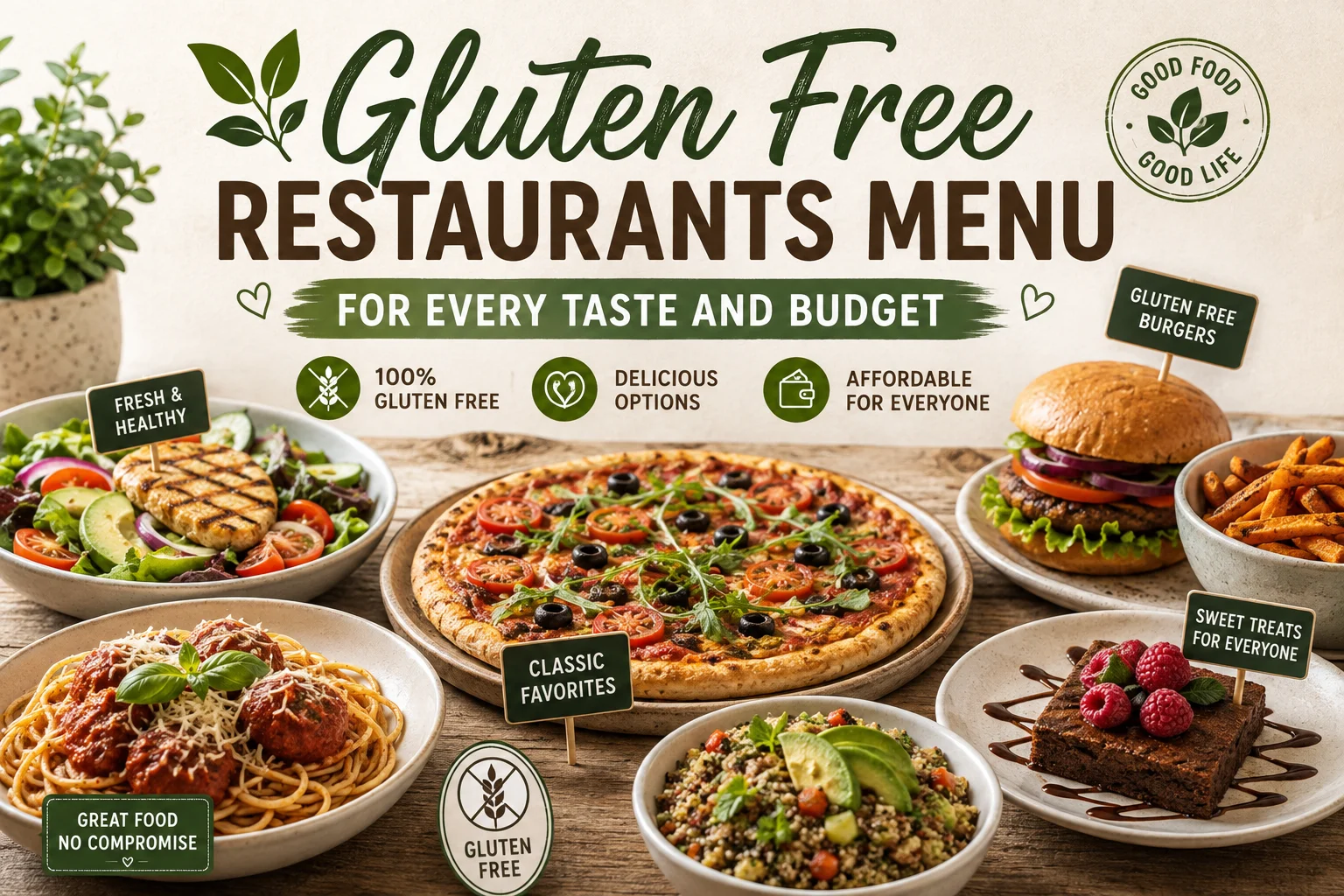 Gluten Free Restaurants Menu for Every Taste and Budget