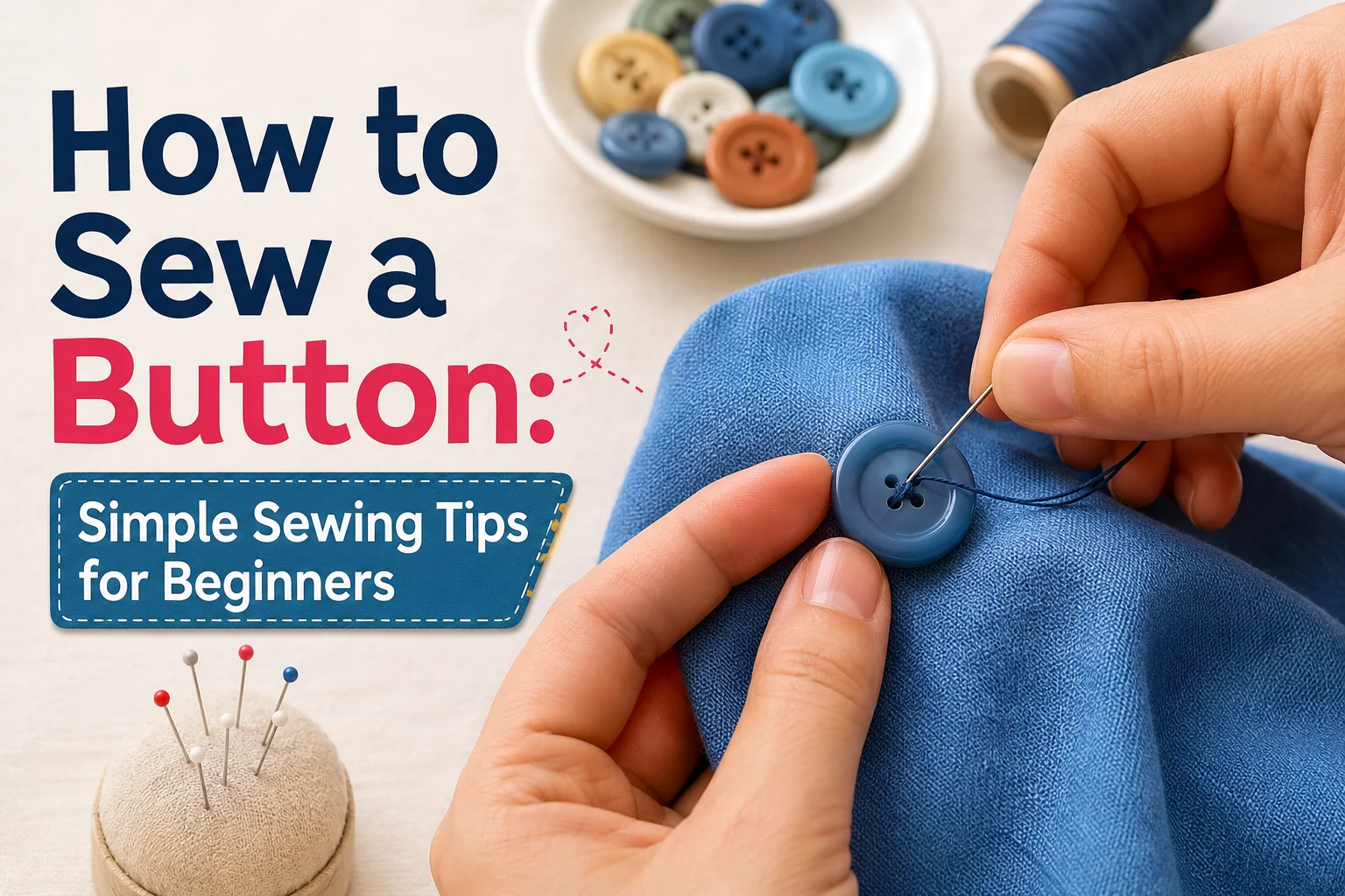 How to Sew a Button