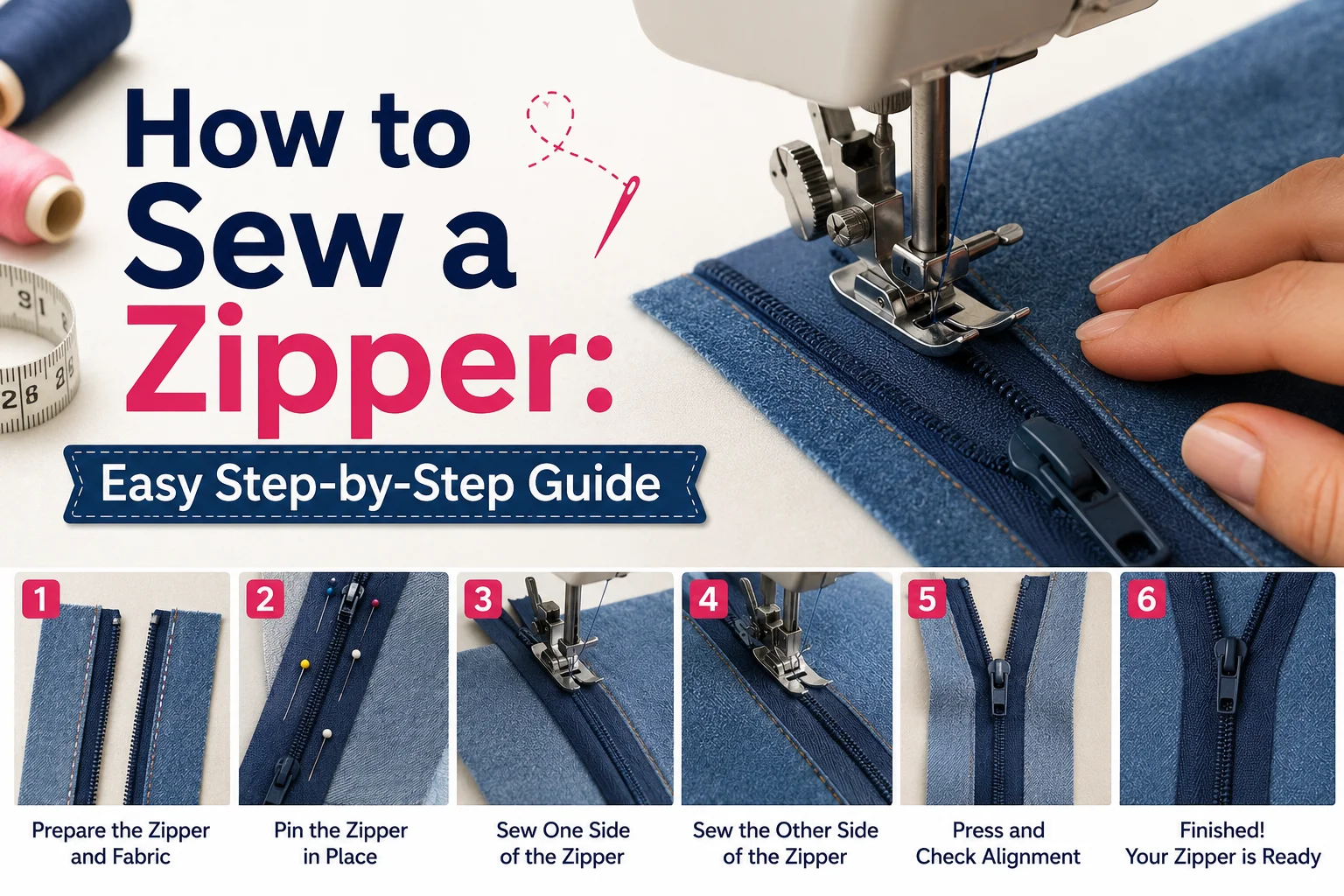 How to Sew a Zipper