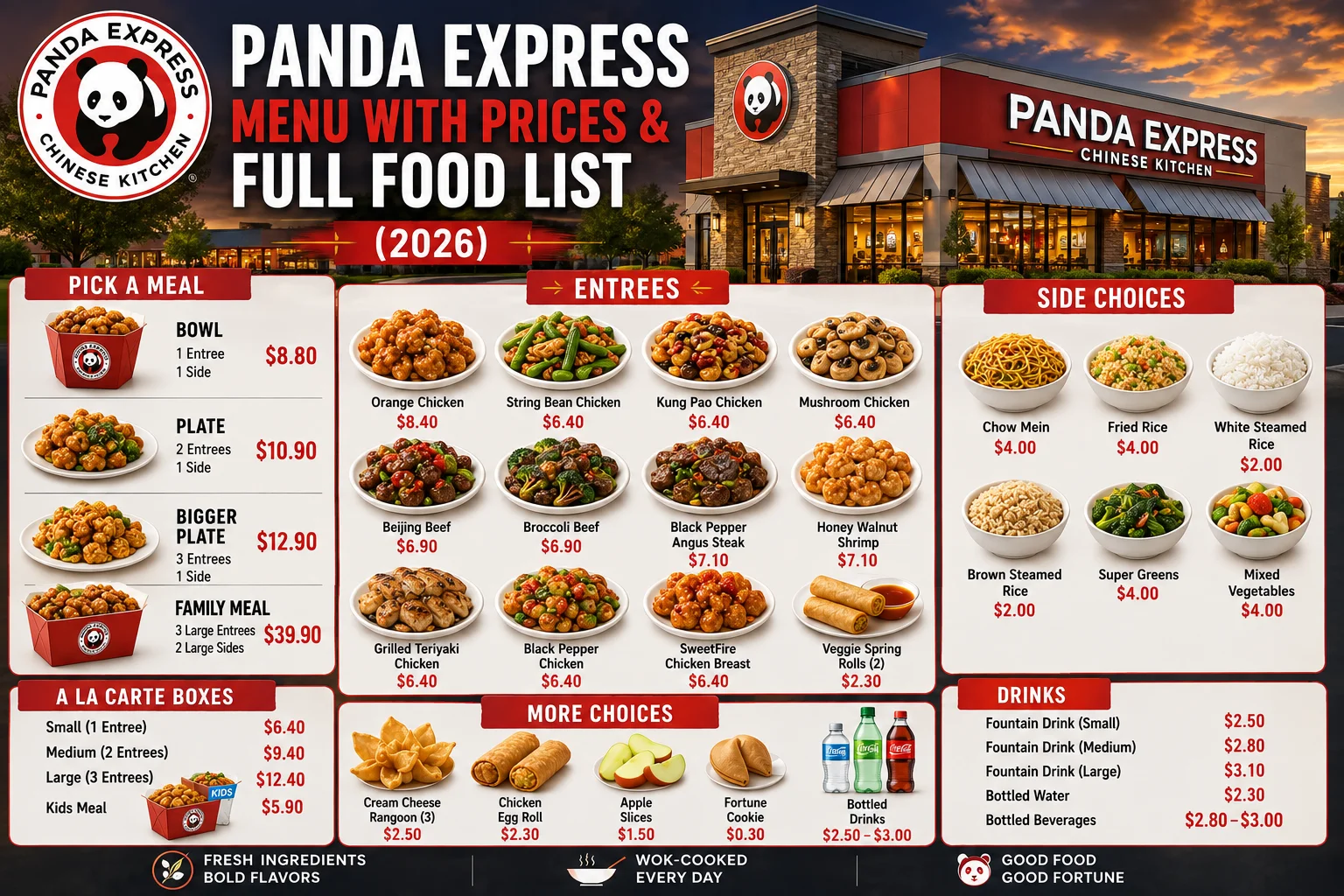Panda Express Menu With Prices & Full Food List (2026)