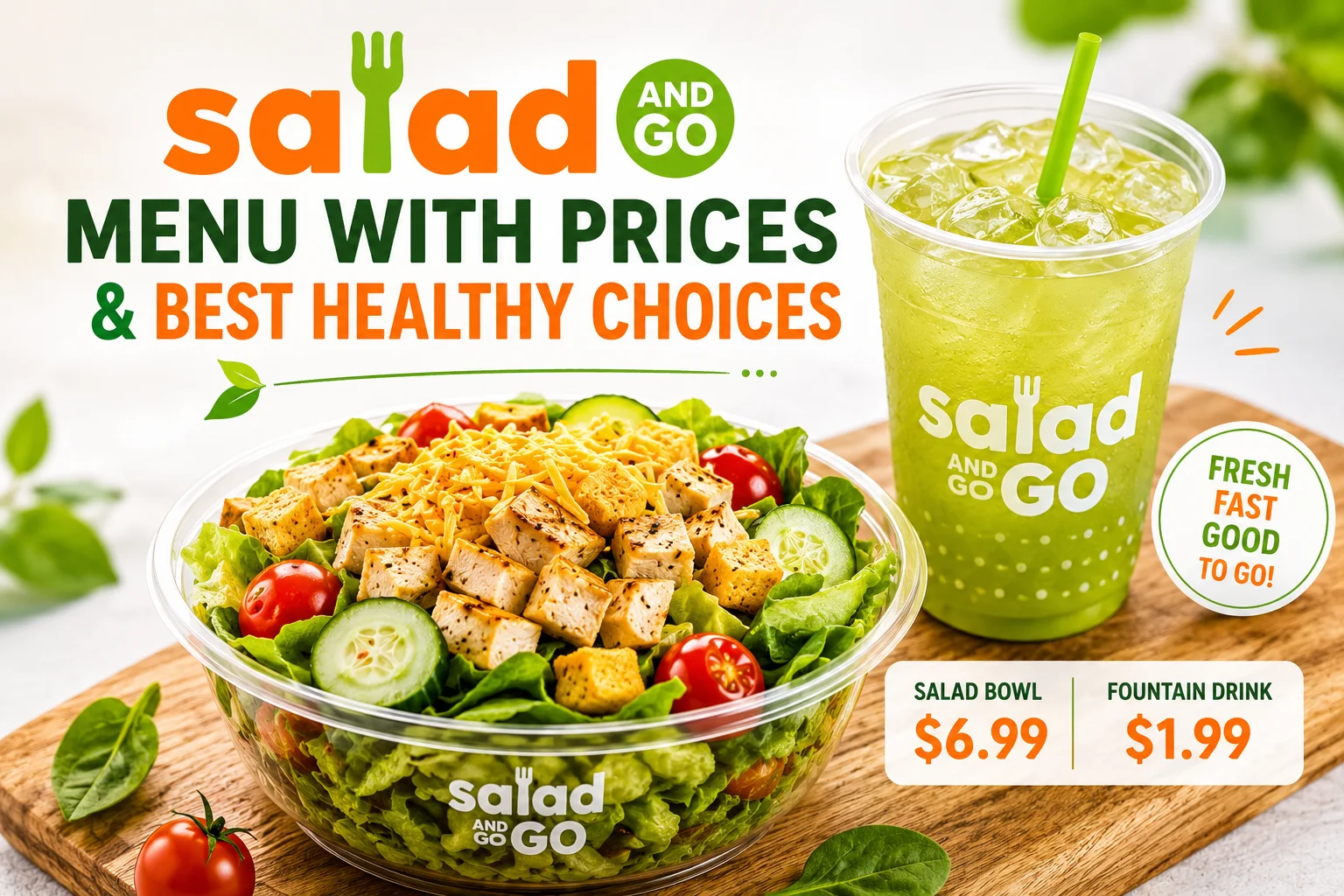 Salad and Go Menu
