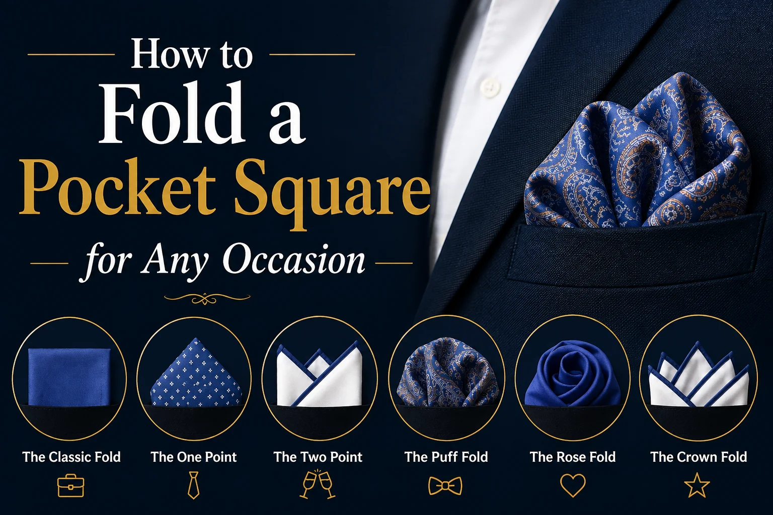 how to fold a pocket square