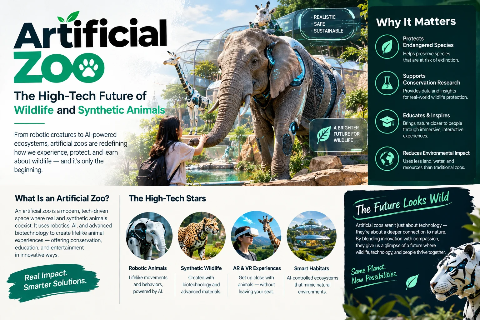 Artificial Zoo: The Future of Wildlife and Synthetic Animals