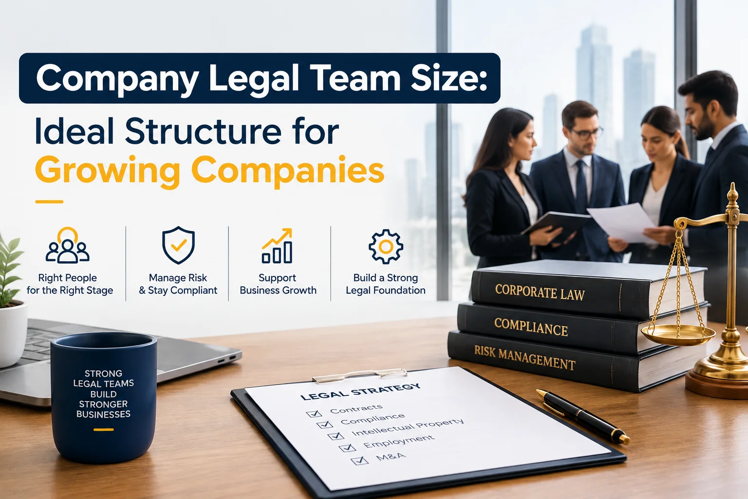 Company Legal Team Size: Ideal Structure for Growing Companies