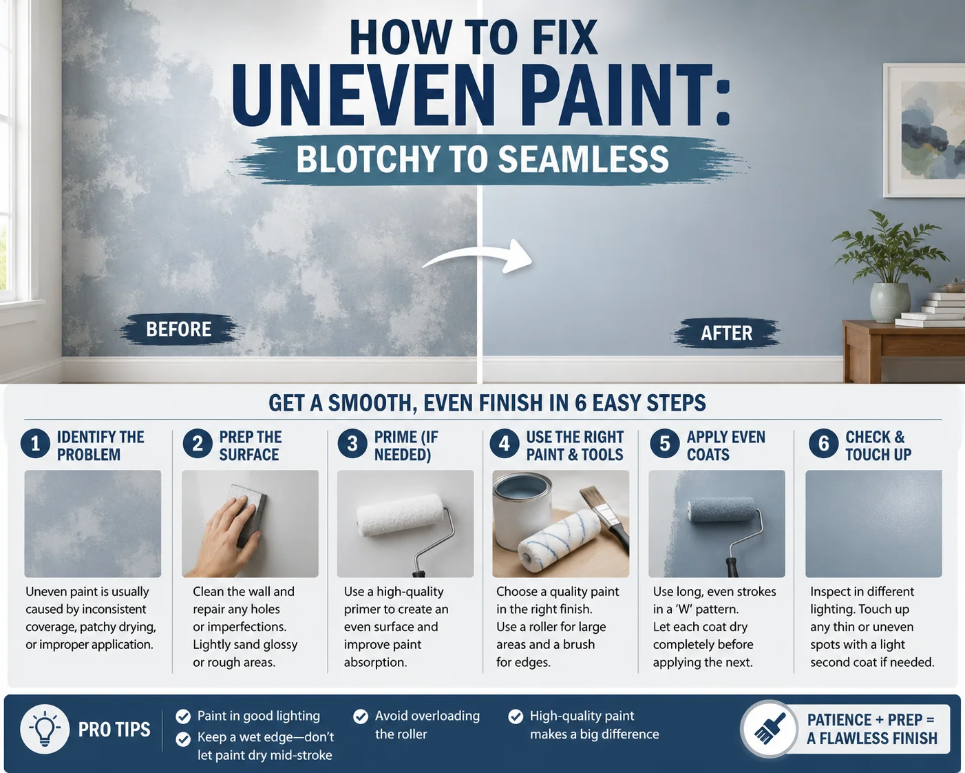 How to fix uneven paint: Blotchy to seamless