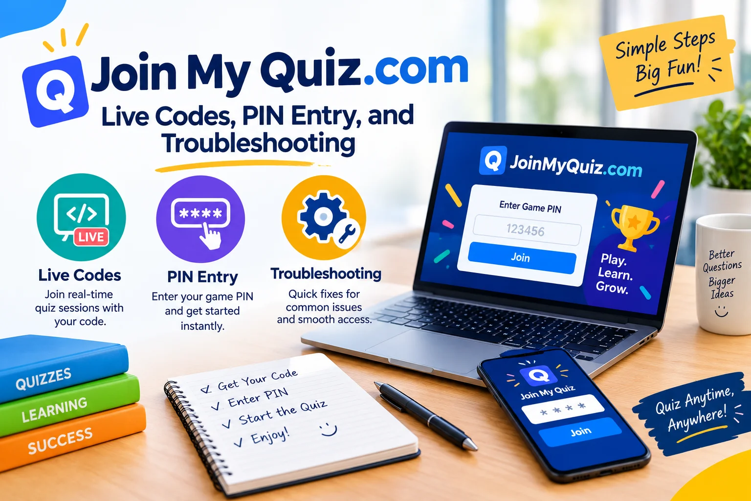 Join My Quiz.com: Live Codes, PIN Entry, and Troubleshooting