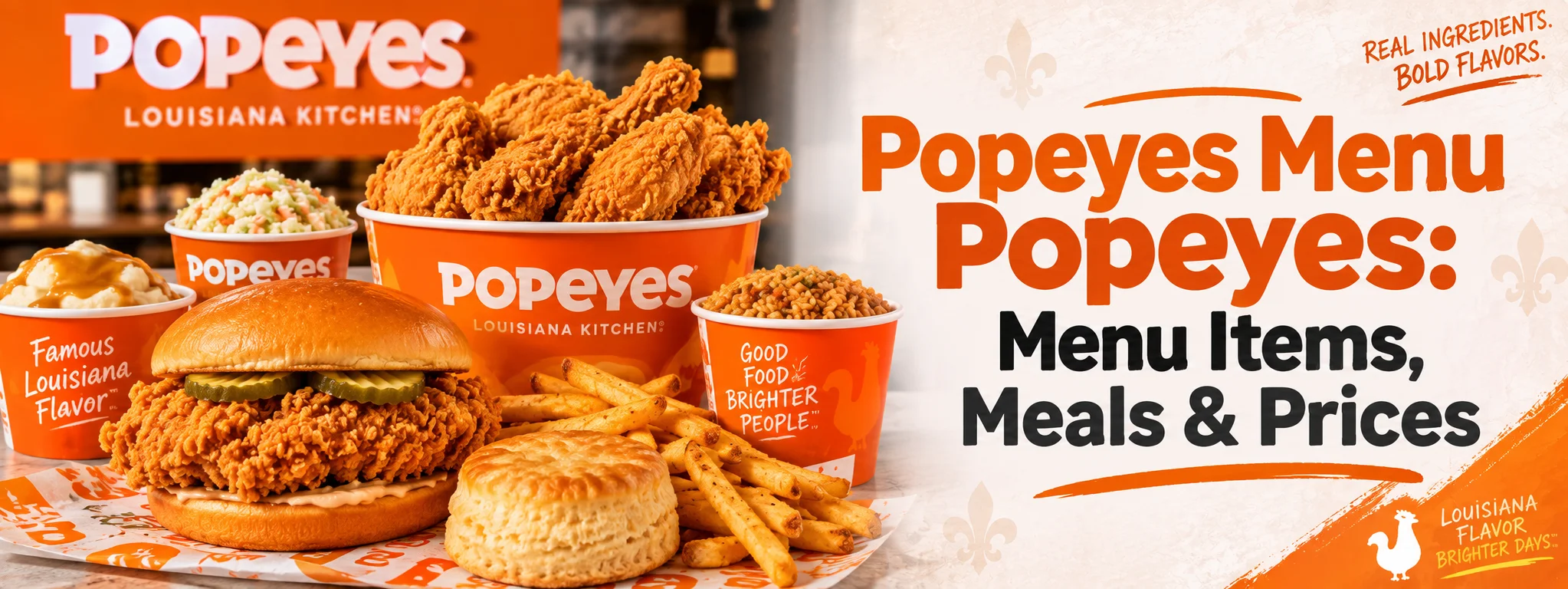 Popeyes Menu Popeyes: Menu Items, Meals & Prices